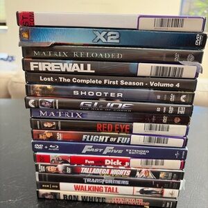 Action Movie DVD Lot, Matrix, Fast Five, Transformers + More (16 Movies)